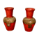 Paire de vases en terre cuite, Asie