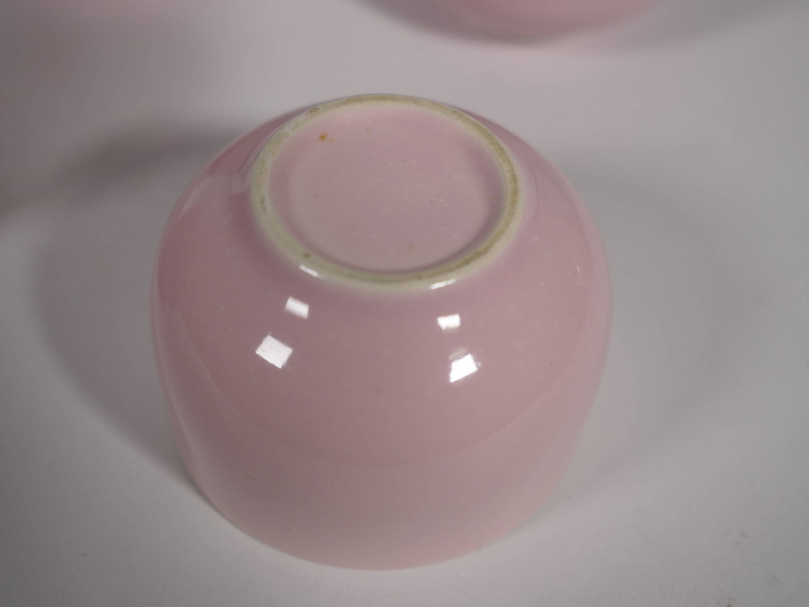 Mid-Century Vintage Tea Set Pastel Pink Porcelain Teapot & Cups, 1960s