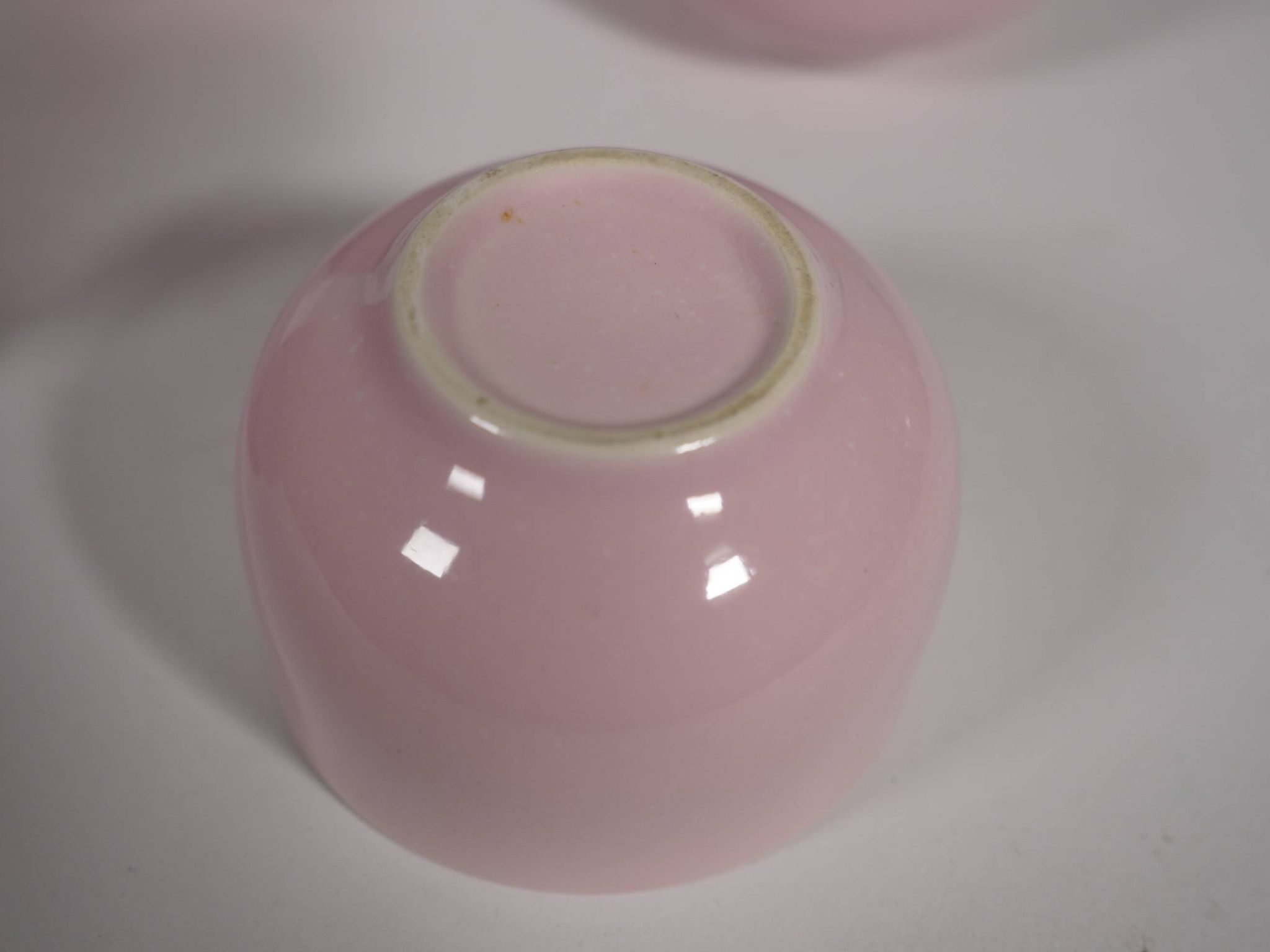 Mid-Century Vintage Tea Set Pastel Pink Porcelain Teapot & Cups, 1960s