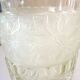 Champagne bucket, Art Deco style and period, thick, molded, frosted crystal