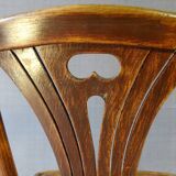 Two chairs Thonet n ° 197/114 of 1910 seat wood bistro
