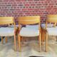 Series of 6 Chairs Scandinavian style 70s
