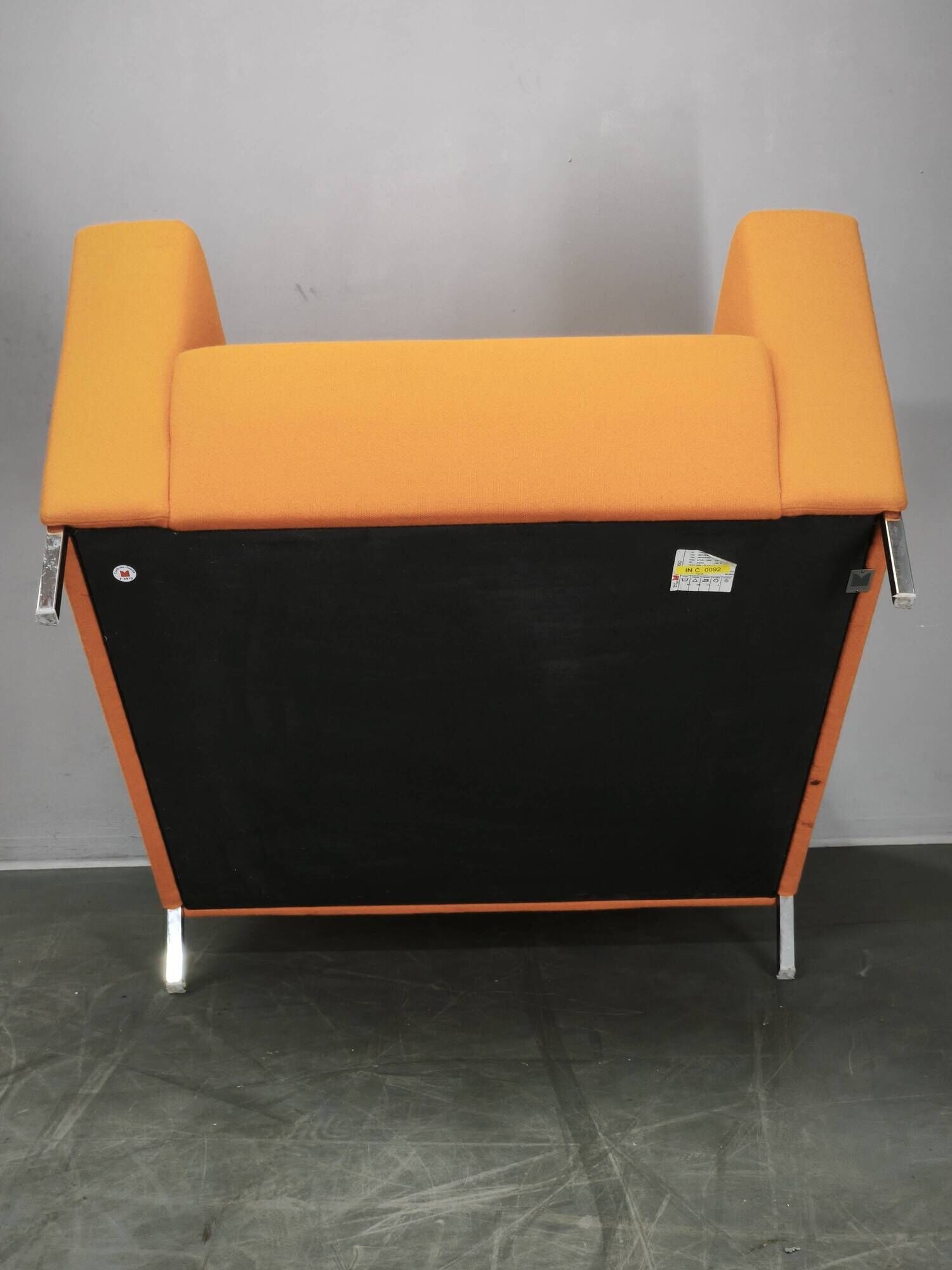 Enrico Franzolini Steel 2000 Orange Armchair for Moroso, Italy