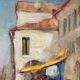 Swedish Oil on  panel - "Venice II" by Knut Norman - Vintage- 51 × 43 cm