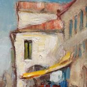 Swedish Oil on  panel - "Venice II" by Knut Norman - Vintage- 51 × 43 cm