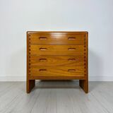 1960s Vintage Danish Teak Dresser Chest of Drawers by Niels Bach
