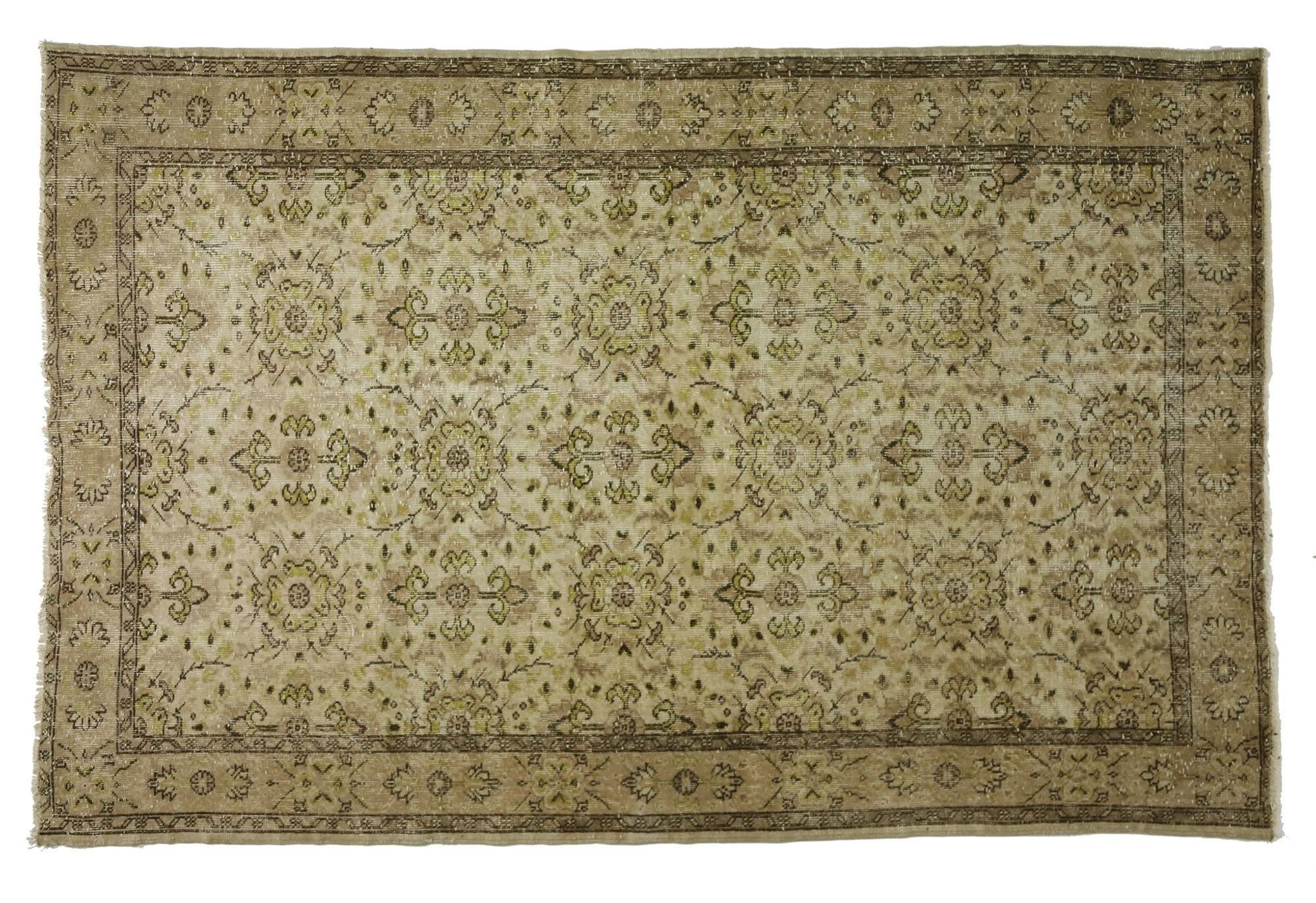Tapis Vintage Turc – Tons Café & Beige – Motifs Traditionnels  260 × 163 cm