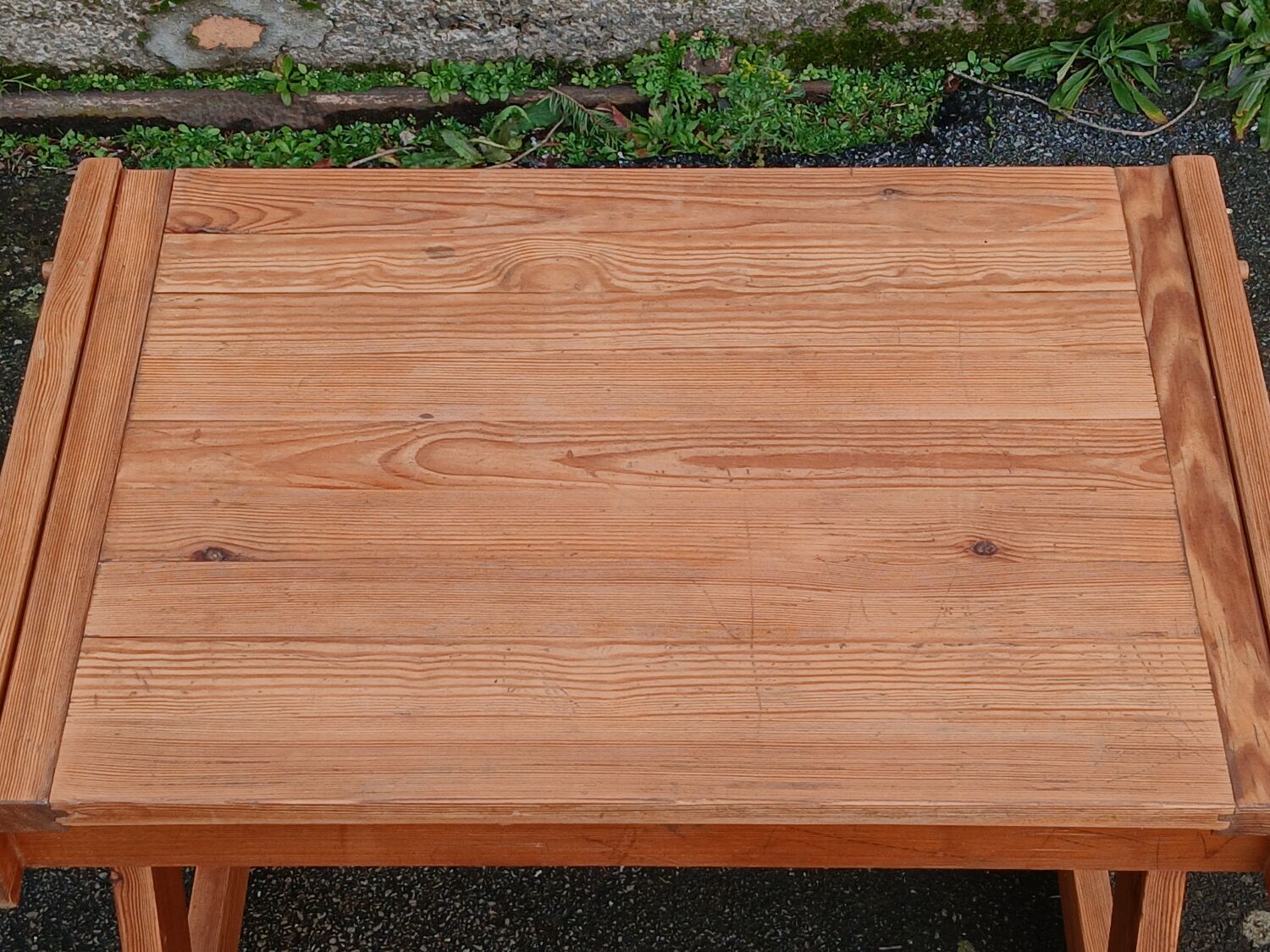 Solid pine desk, 1960s