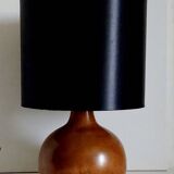 Vintage wooden foot lamp