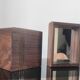 Vintage pocket trays in rosewood and brass – style A