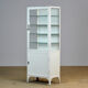 Medical Iron And Glass Cabinet, 1940s