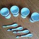 Porcelain shells with spoons