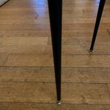 Vintage Oval Glass and Metal Coffee Table