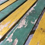 Vintage patinated garden table