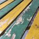 Vintage patinated garden table