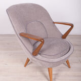 Model 345 Armchairs by J.Jędrychowicz & K.Racinowski for Poznan Furniture Factory, 1950s, Set of 2