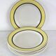 6 vintage Badonviller earthenware dessert plates