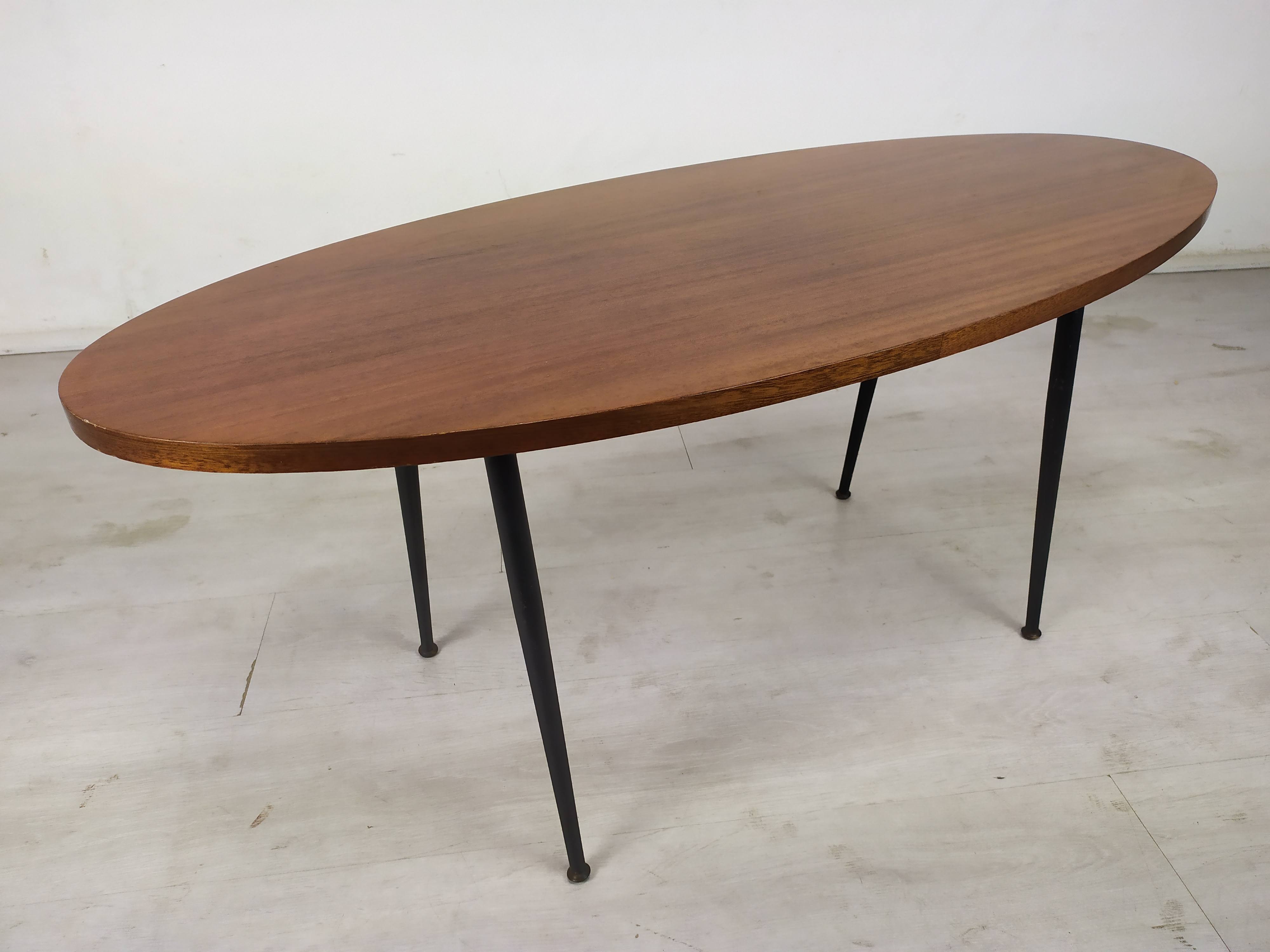 Vintage oval coffee table