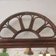 Vintage bamboo and rattan mirror 70, 100x50cm