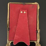 1 small art nouveau brass mirror
