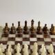 Vintage large marble and onyx chessboard game.