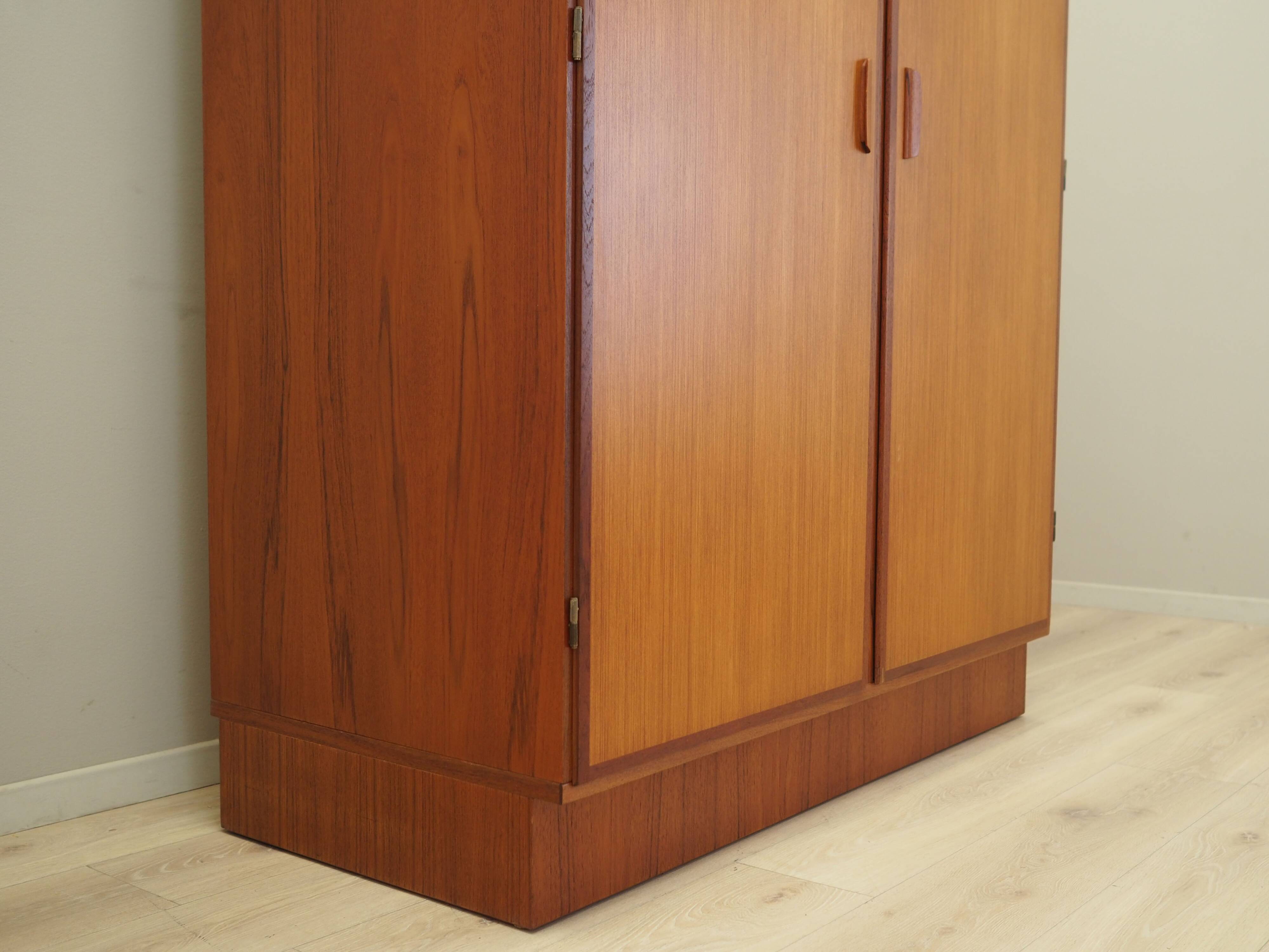 Teak wardrobe, Danish design, 1970s, manufacturer: Omann Jun