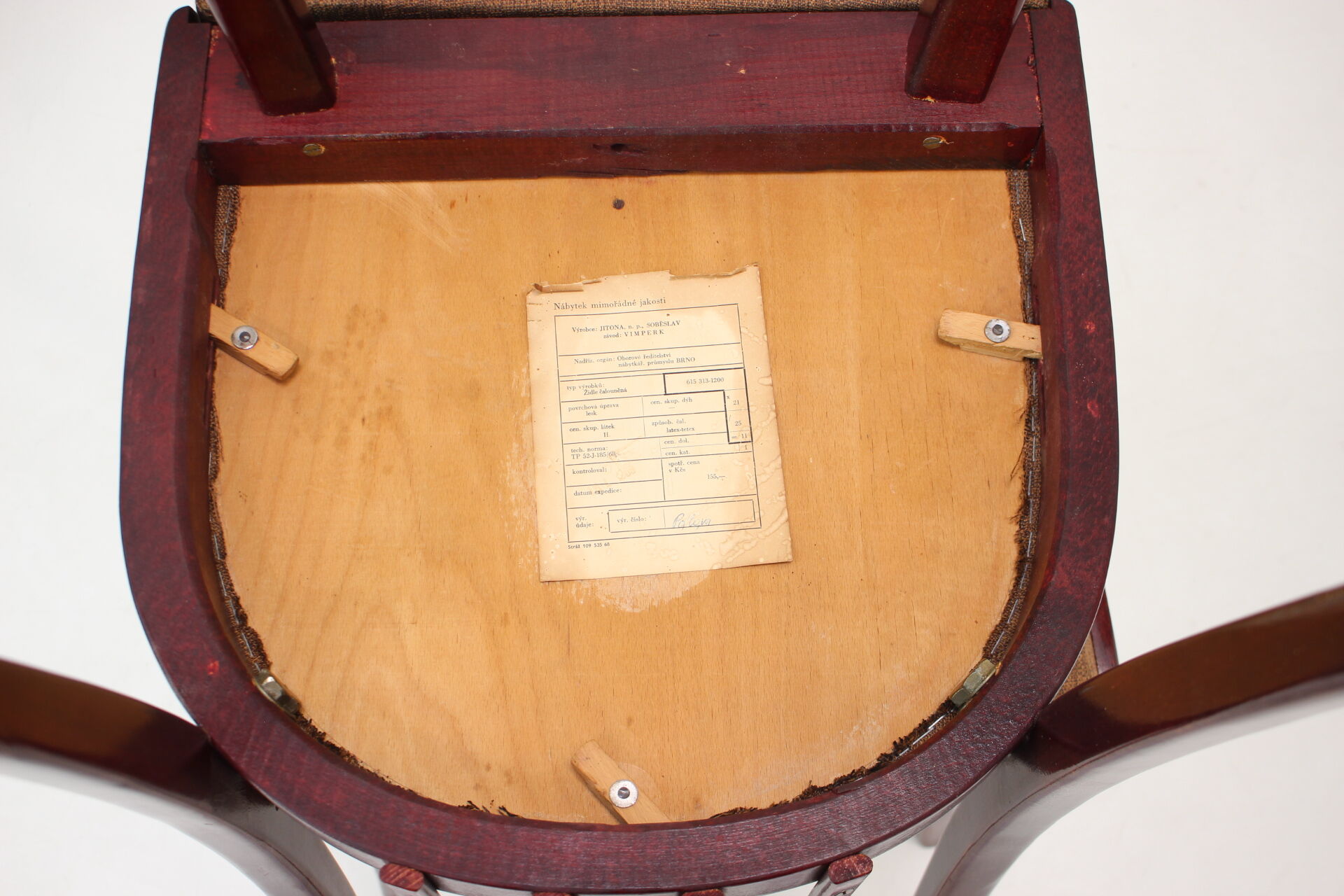 1970s Set of Four Dining Chairs by Jitona, Czechoslovakia