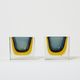 Pair of small cups Sommerso Flavio Poli for Seguso around 1960