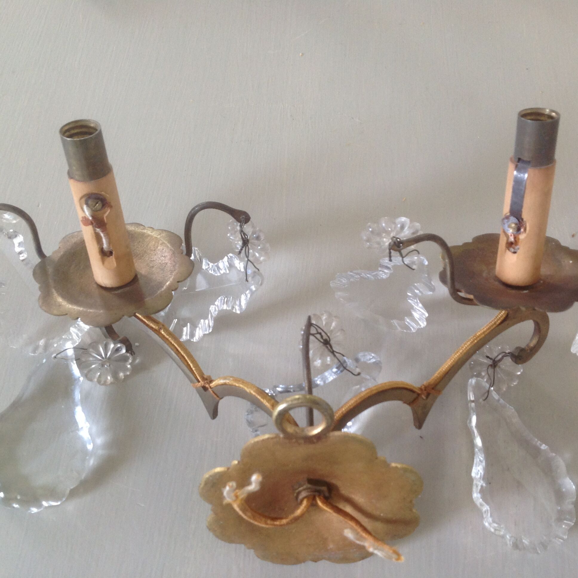 Vintage wall lights duo