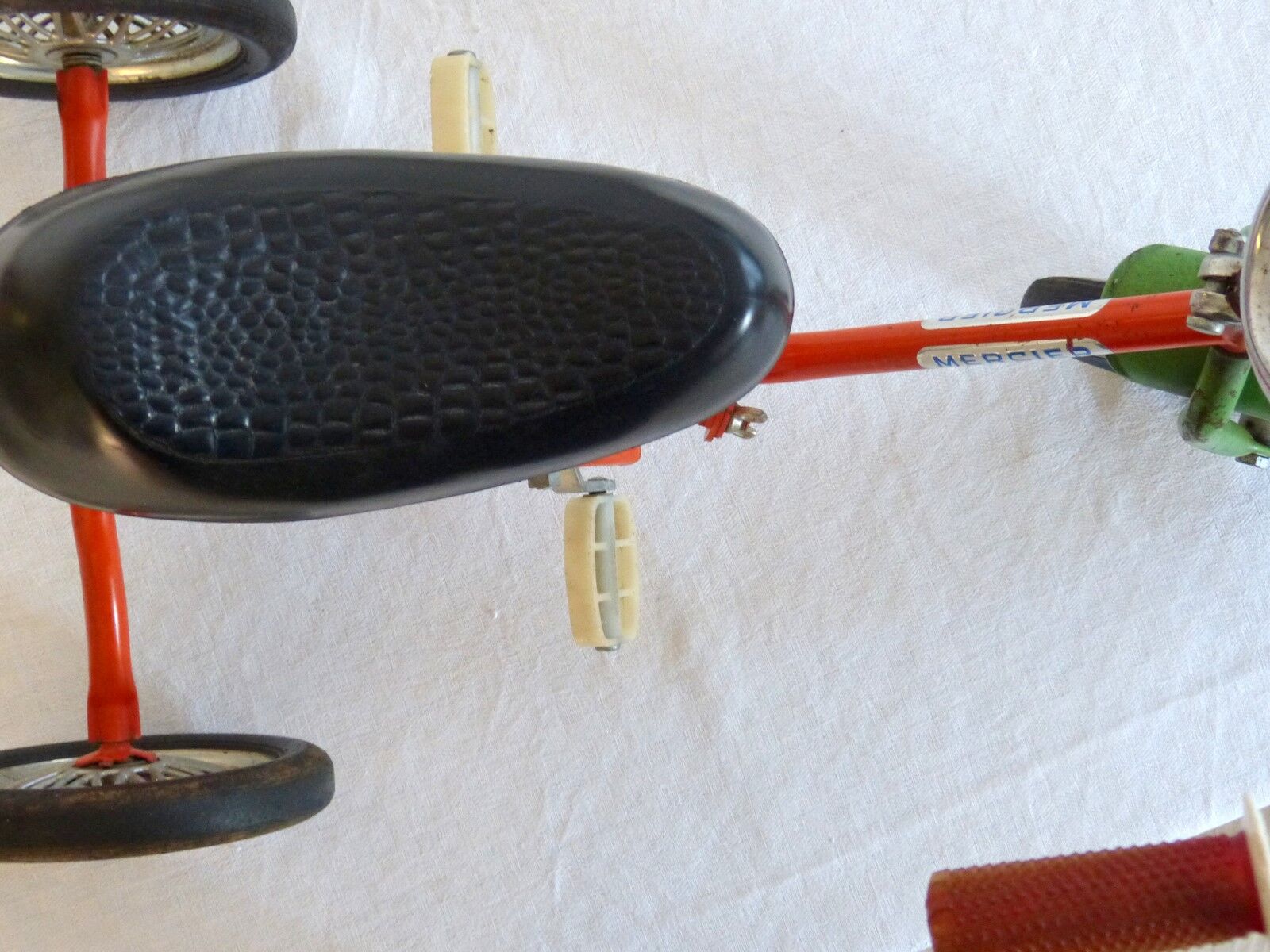 Foldable child tricycle Mercier orange vintage 70s