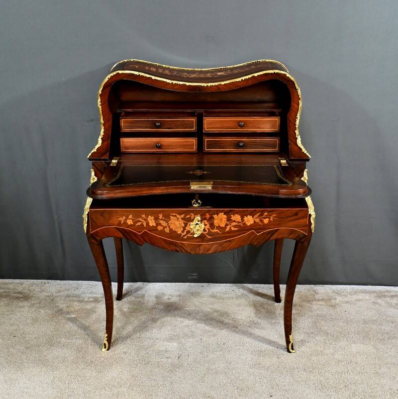 Rosewood Lady's Desk, Louis XV Style – Part 2 of the 19th Century