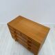 1960s vintage mid-century modern oak chest of drawers