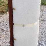 Scandinavian style floor lamp in teak and granite resin from the 70s