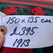 Vintage moldovan square kilim 150x135 cm