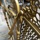 Fire screen fireplace fan bronze snake model