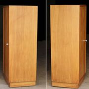 Bright Art Deco wardrobe (1930s). Made of fruitwood.