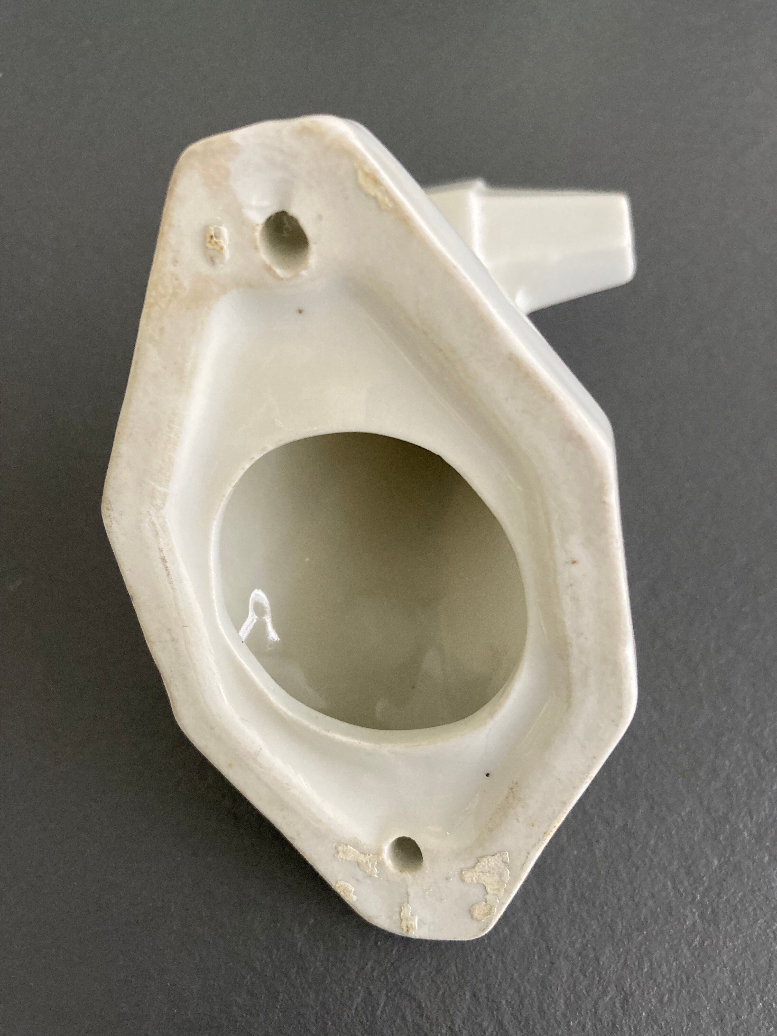 patère art déco en porcelaine