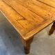 English farmhouse table in solid pine from the late 19th century, L187cm.