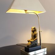 Lampe de table Hollywood Regency décor Pharaon, années 1070