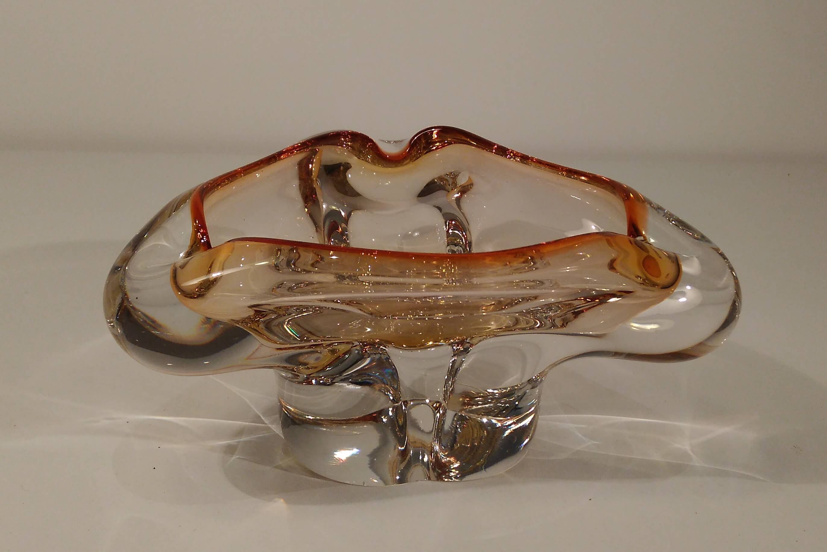 Vintage glass ashtray
