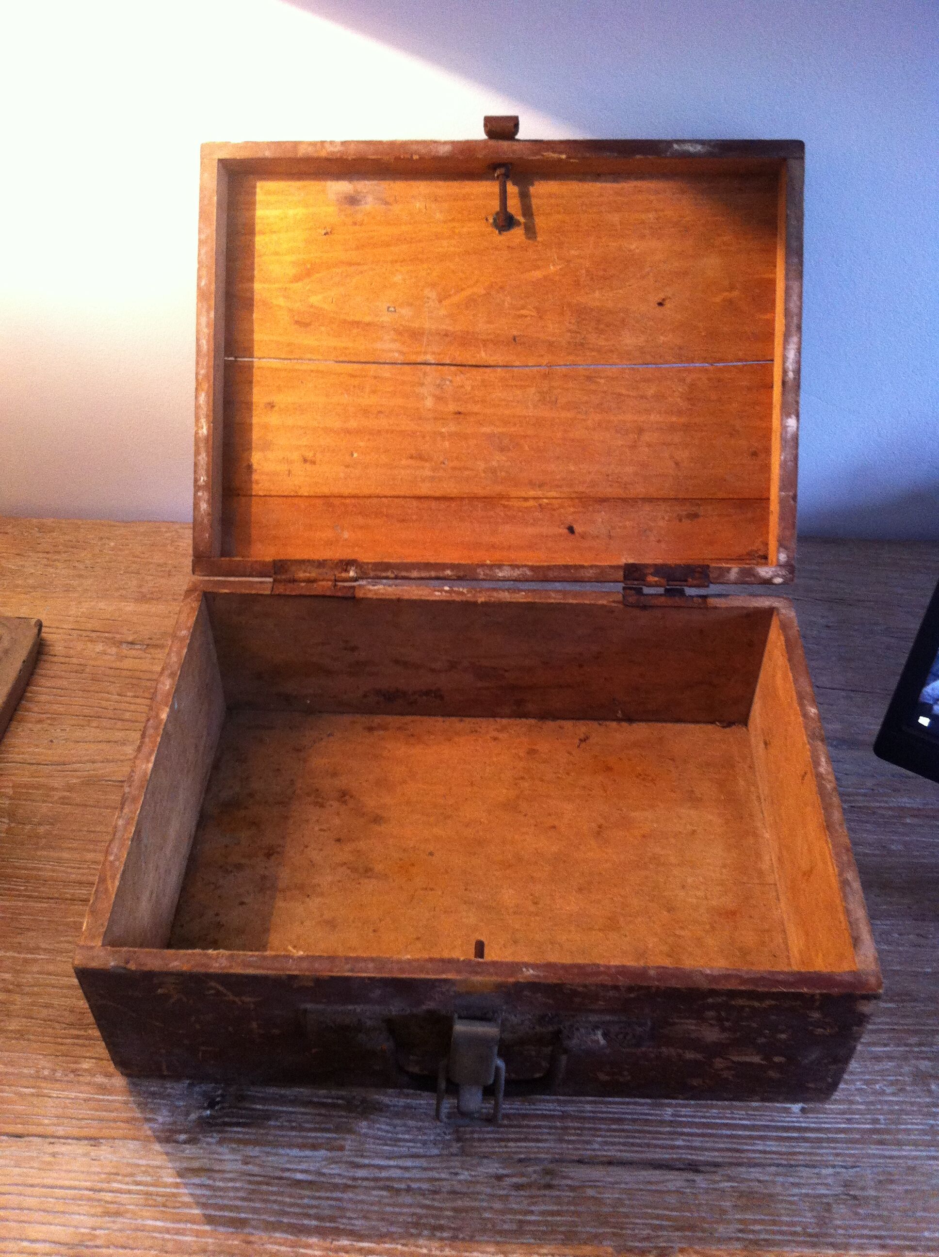 Suitcase in vintage box