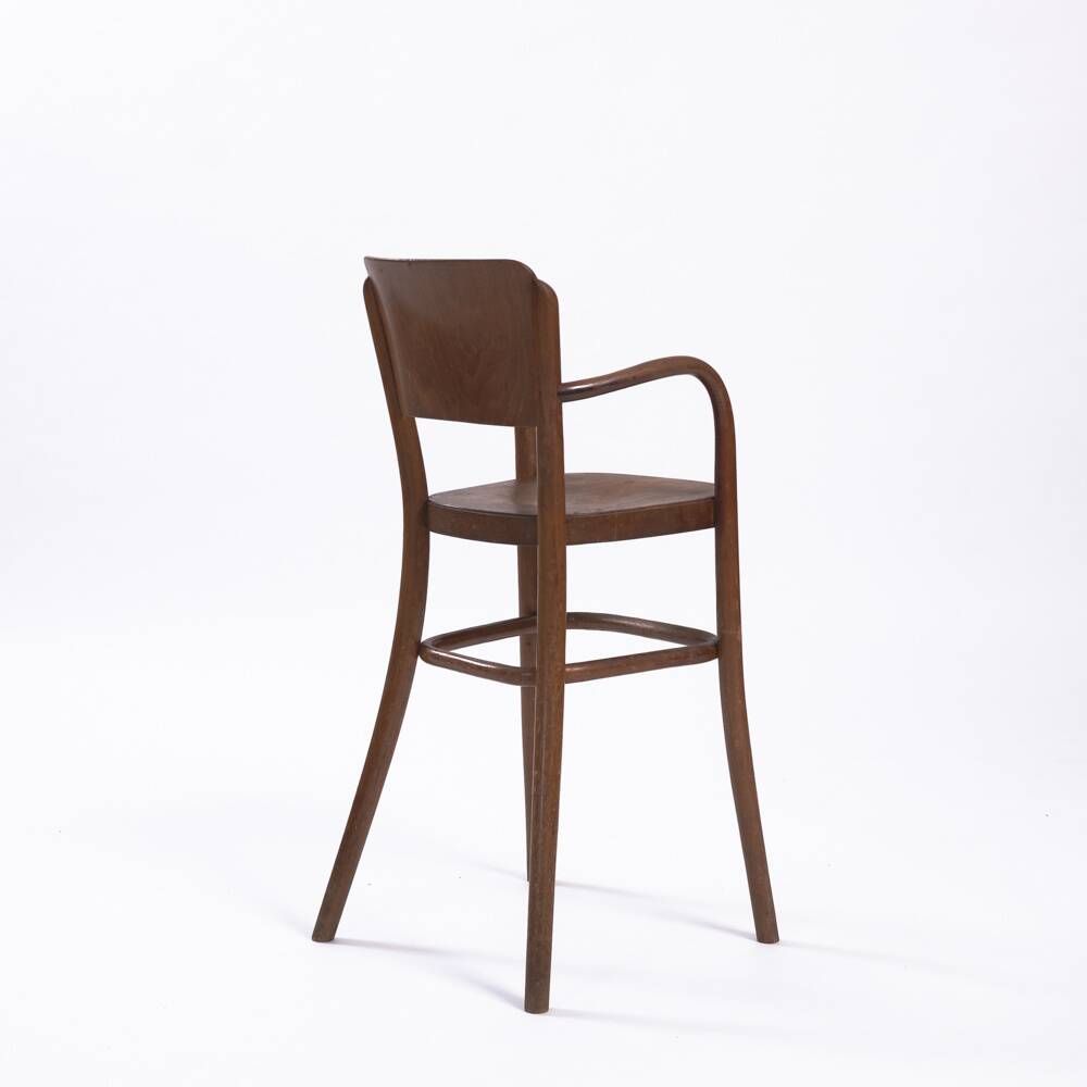 Antique set of Michael Thonet wicker and bentwood childrens chairs, 2