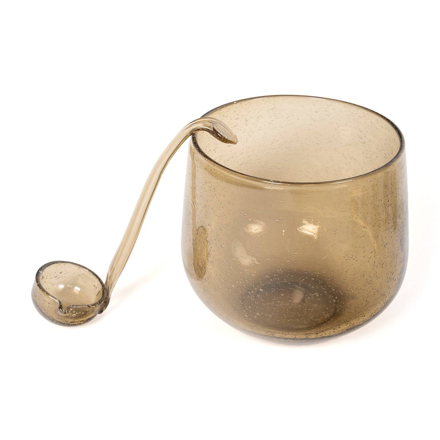 Service of orangeade in bubble glass from the Verrerie de Biot, c. 1970.