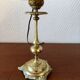 Pair of lamps in solid gold-plated brass