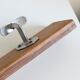 Wall coat rack in wood and metal