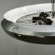 1930s Bauhaus UFO Chrome and Glass Pendant Light, Czechoslovakia