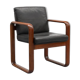 Fauteuil en frêne et cuir par Burkhard Voghterr pour Rosenthal, années 1970