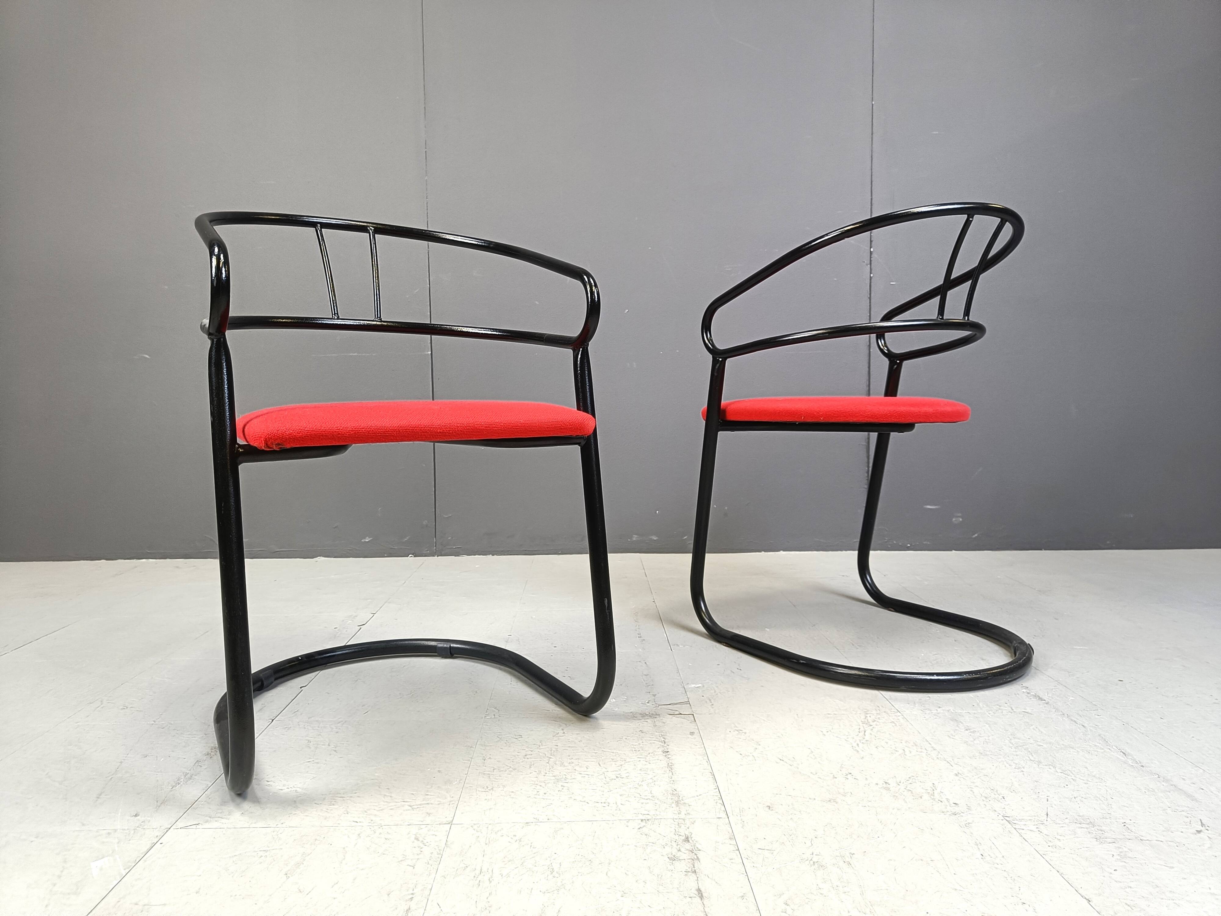 Post modern dining chairs, 1980s