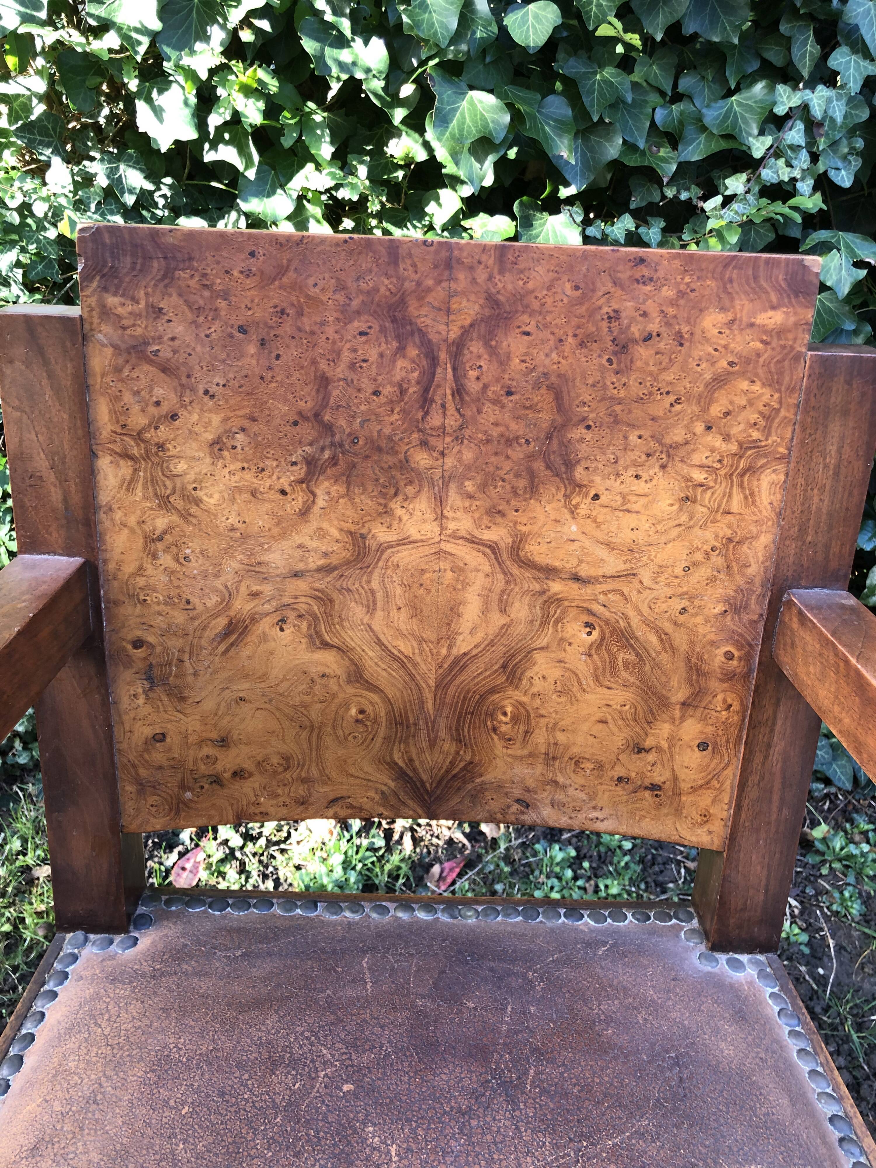 Pair of Art Deco armchairs