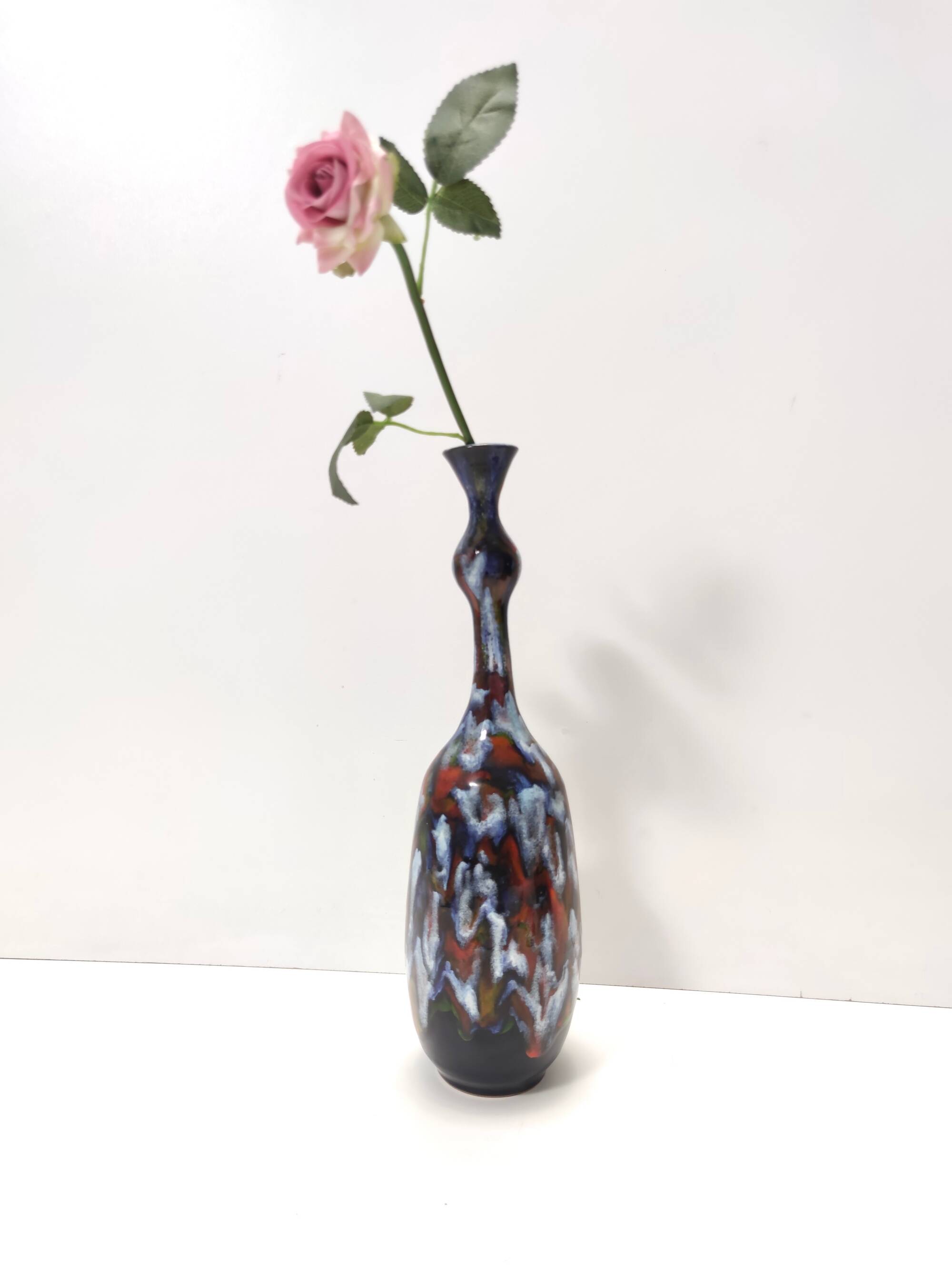 Handmade Ceramic Tulip Vase by Giovanni Poggi for San Giorgio, Italy